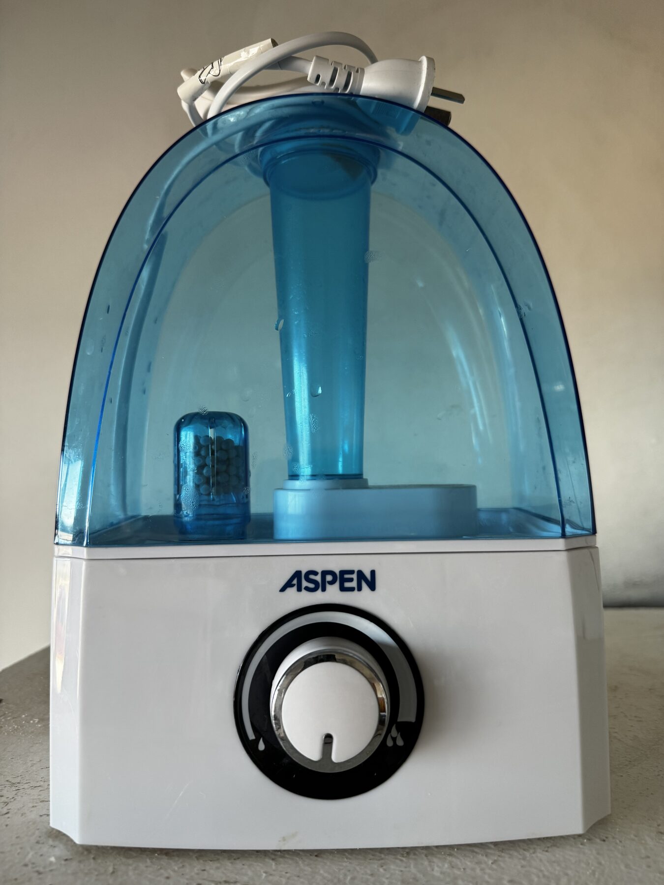 Humidificador ultrasónico Aspen HU-3L 3 L blanco y azul