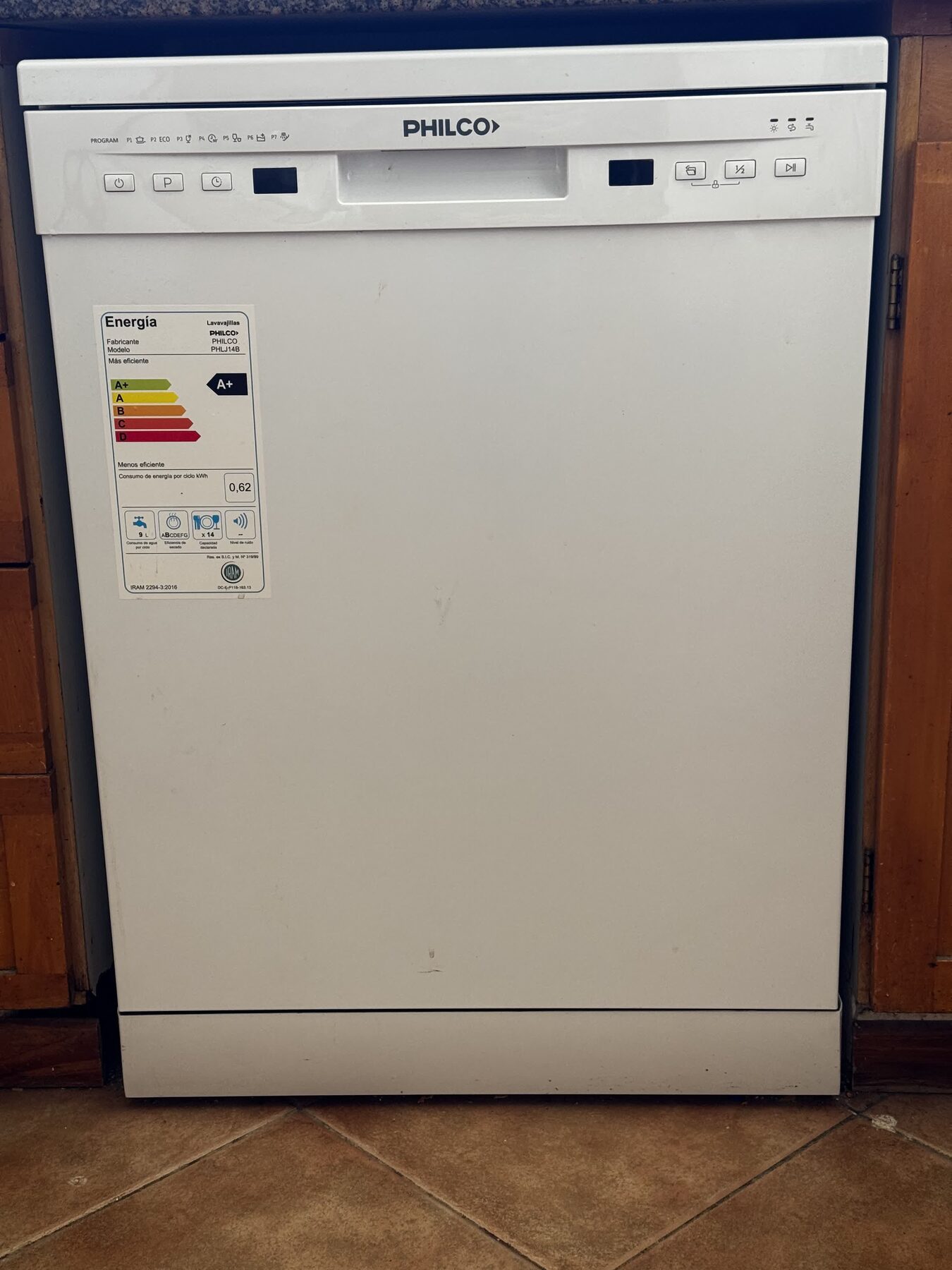 Lavavajillas Philco PHLJ14B 14 Cubiertos (Blanco)